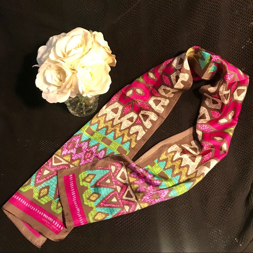 Colorful silk scarf